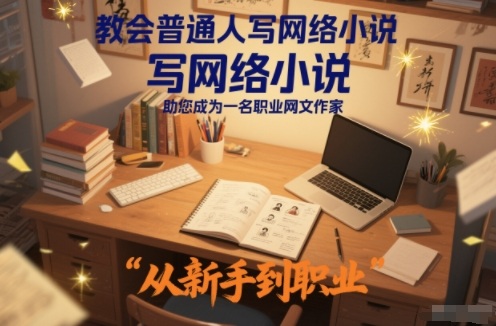 教会普通人写网络小说，助您成为一名职业网文作家-小目标云网创