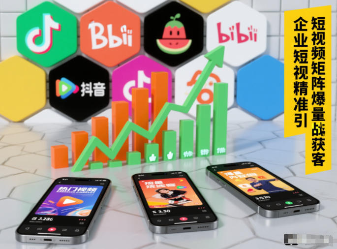 企业短视频精准引流矩阵获客，短视频矩阵爆量战法-小目标云网创