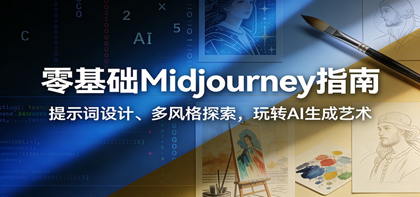 零基础Midjourney指南：提示词设计、多风格探索，玩转AI生成艺术-小目标云网创