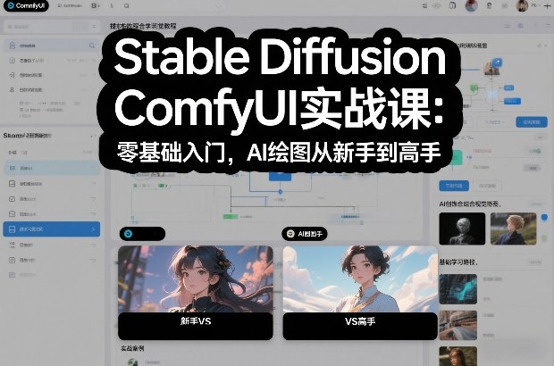Stable Diffusion ComfyUI实战课：零基础入门，AI绘图从新手到高手-小目标云网创