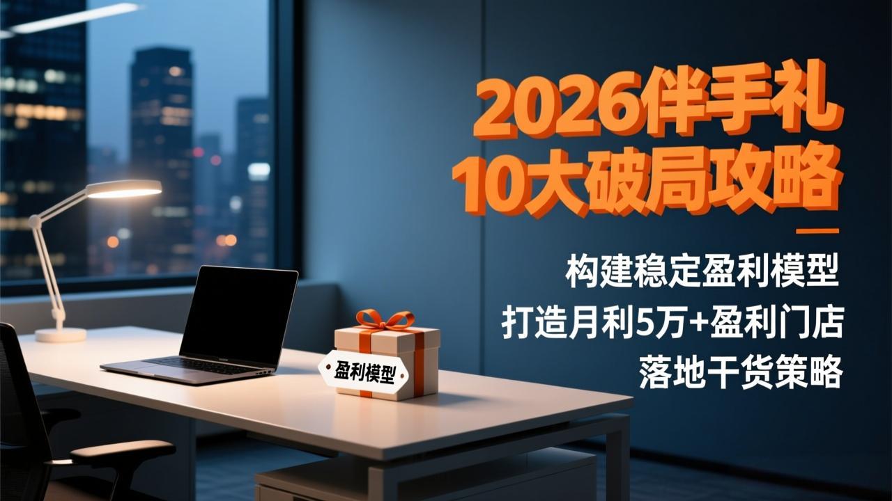 2026伴手礼10大破局攻略：构建稳定盈利模型，打造月利5万+盈利门店，落地干货策略-小目标云网创